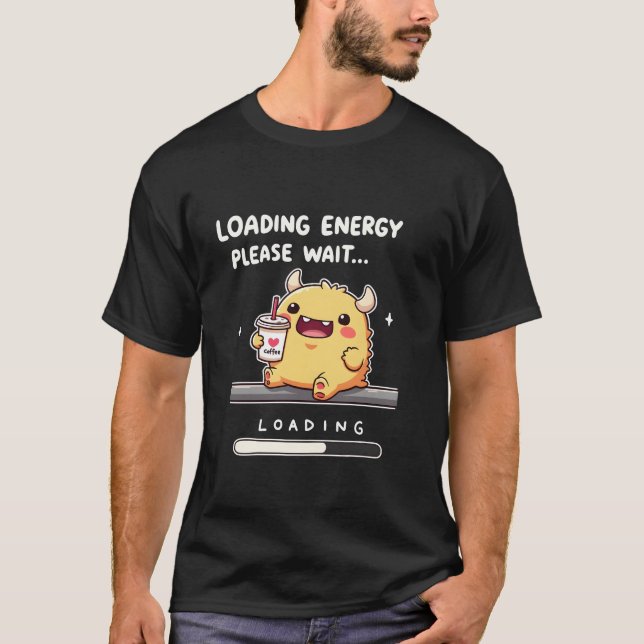 Camiseta Carga de energía con un monstruo personalizado (Anverso)
