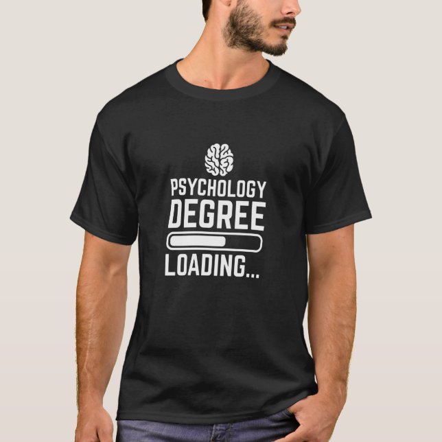 Camiseta Carga de grados de psicología (Anverso)