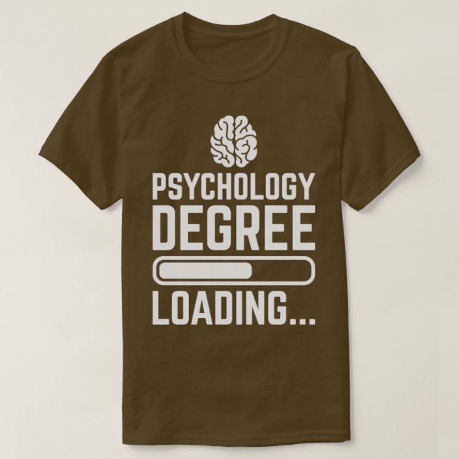 Camiseta Carga de grados de psicología (Diseño del anverso)