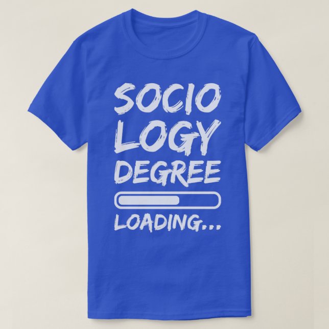 Camiseta Carga de grados de sociología (Diseño del anverso)