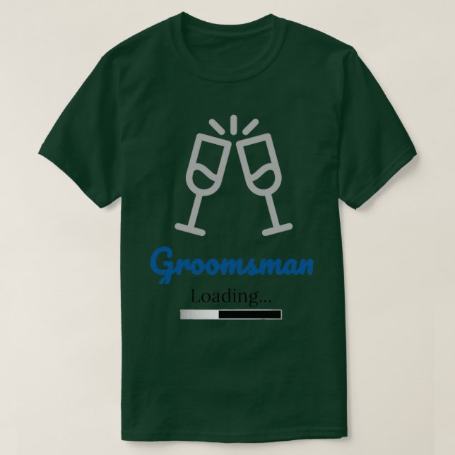 Camiseta Carga de Groomsman (Diseño del anverso)