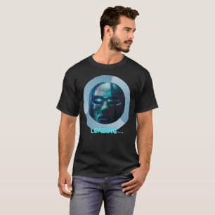Camiseta Carga de Matrix Cyberpunk Estilo Neon Tech