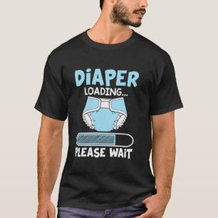 Camiseta Carga de pañales Por Favor Espera Un Gracioso Rega