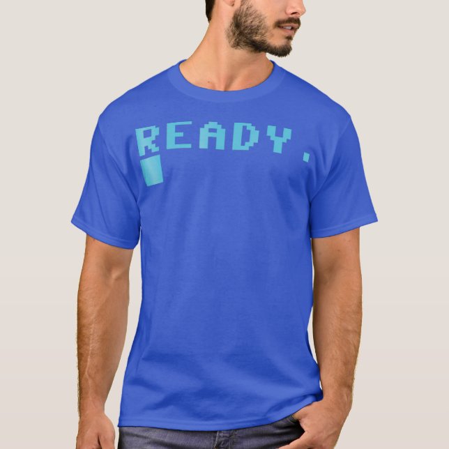 Camiseta Carga de PC de juegos retro C64 (Anverso)