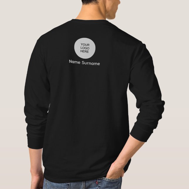 Camiseta Carga de personalizado Agregar trabajo de los logo (Reverso)