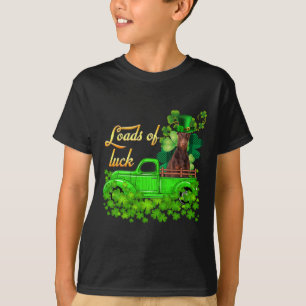 Camiseta Carga De Suerte Camión Doberman Día De San Patrici