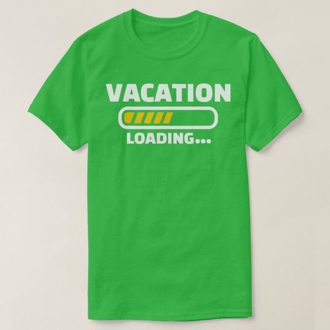 Camiseta Carga de vacaciones (Diseño del anverso)