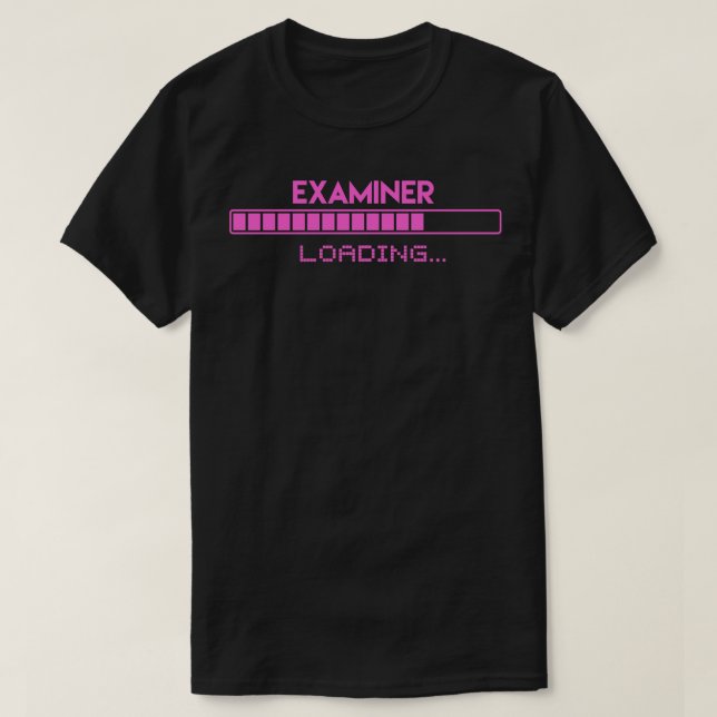 Camiseta Carga del examinador (Diseño del anverso)