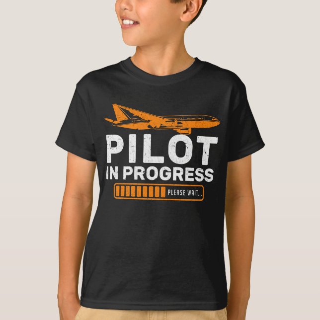 Camiseta Carga piloto divertida de avión divertida de avión (Anverso)