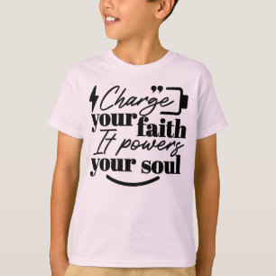 Camiseta Carga Tu Fe – Cita Inspiradora Cristiana 