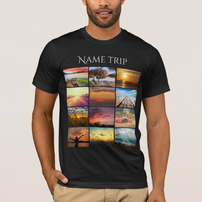 Camiseta Carga tu viaje de fotos y nombres (Anverso)