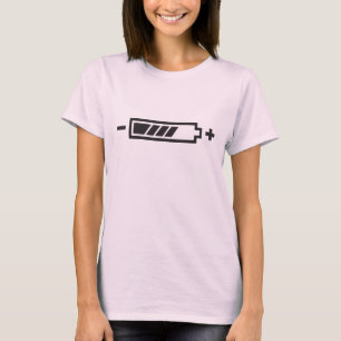 Camiseta Cargado - eléctrico híbrido solar de la batería