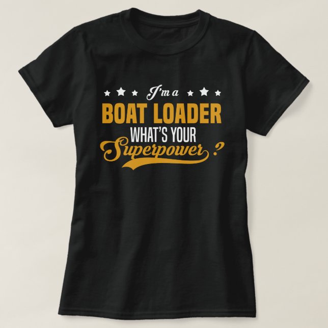 Camiseta Cargador de barcos (Diseño del anverso)