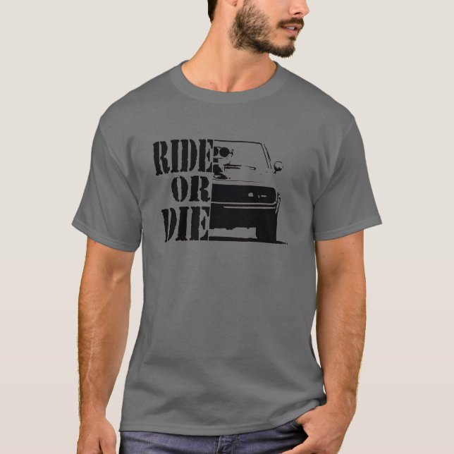 Camiseta Cargador De Dodge De 1970 - Viajar O Morir (Anverso)