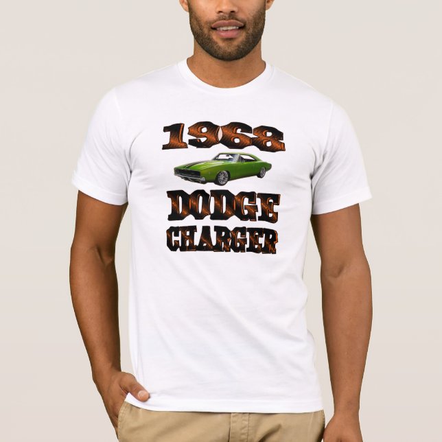 Camiseta Cargador de Dodge de los hombres 1968 (Anverso)