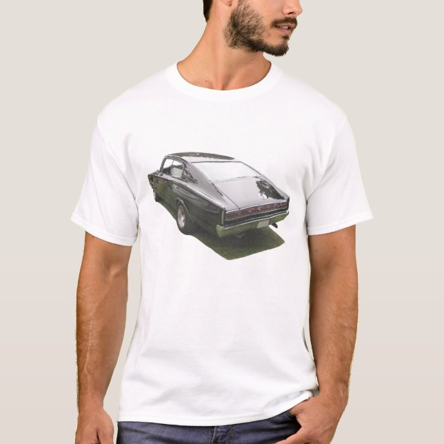 Camiseta Cargador de Dodge del negro 1967 (Anverso)
