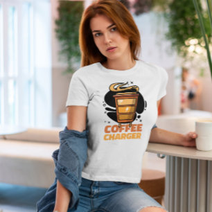 Camiseta Cargador de energía de la copa de café