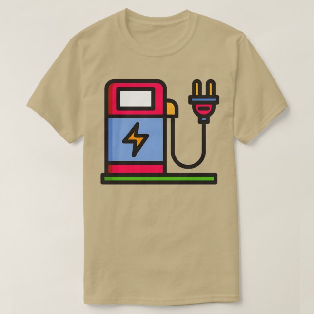 Camiseta Cargador de vehículo eléctrico (Diseño del anverso)