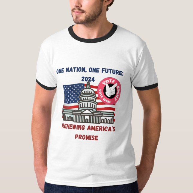 Camiseta Cargador inalámbrico Elección 2024 en Estados Unid (Anverso)
