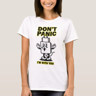 Camiseta Cargador Móvil de Dibujos Animados: Diseño 'No te