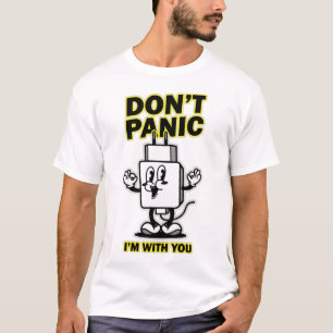 Camiseta Cargador Móvil de Dibujos Animados: Diseño 'No te 