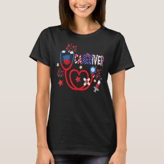 Camiseta Cargador Stethoscope Jeringa Fuegos artificiales E
