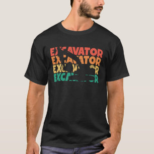 Camiseta Cargadora Retroexcavadora de Texto Retroexcavadora