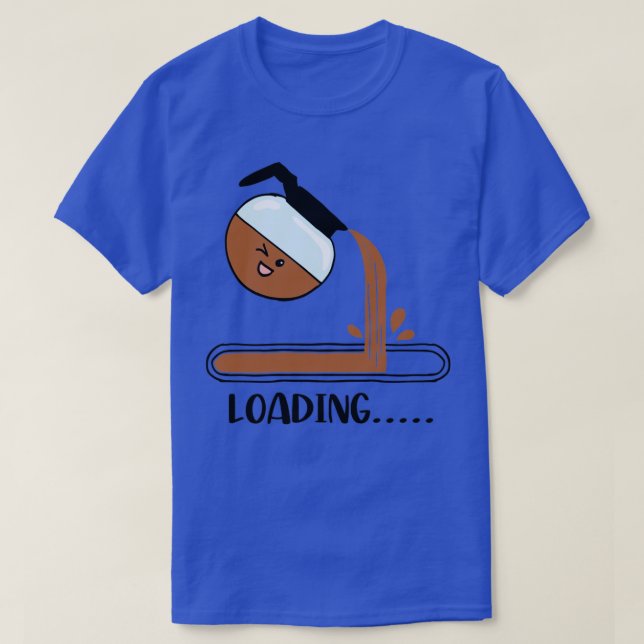 Camiseta Cargando café (Diseño del anverso)