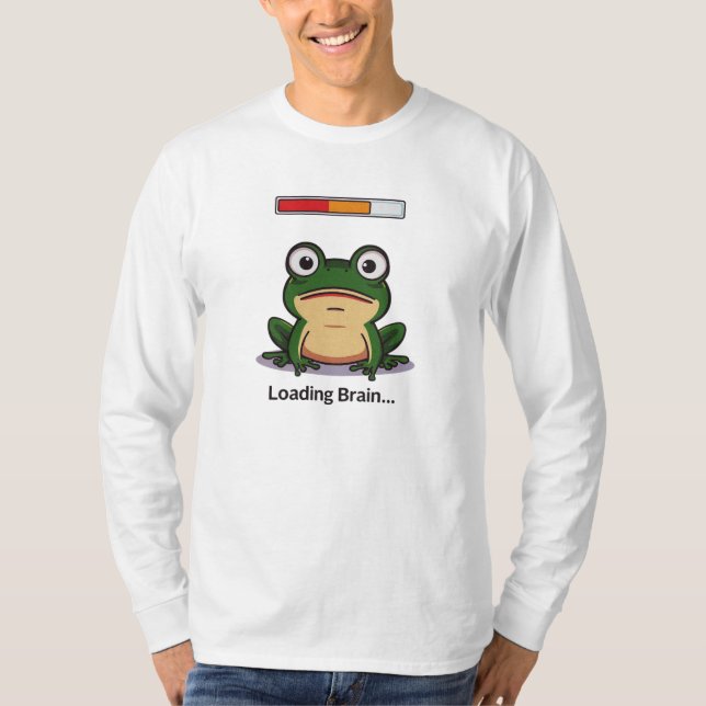 Camiseta Cargando Cerebro… (Anverso)