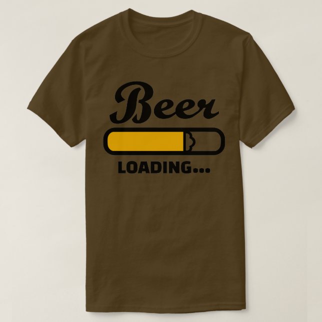 Camiseta Cargando Cerveza (Diseño del anverso)