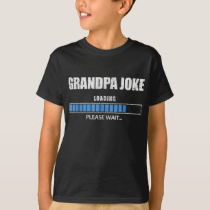 Camiseta Cargando Chiste Abuelo Por Favor Esperar Cargar El