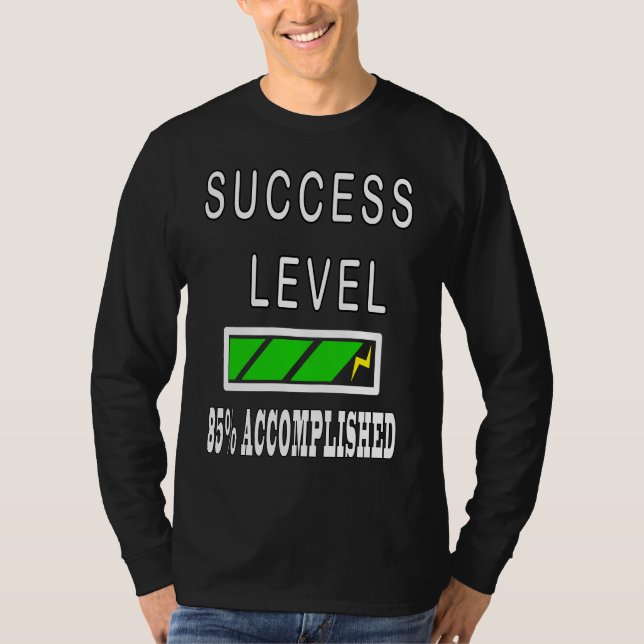 Camiseta Cargando el nivel de éxito de la barra (Anverso)
