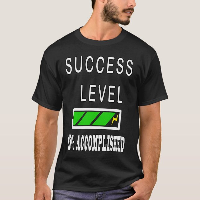 Camiseta Cargando el nivel de éxito de la barra (Anverso)