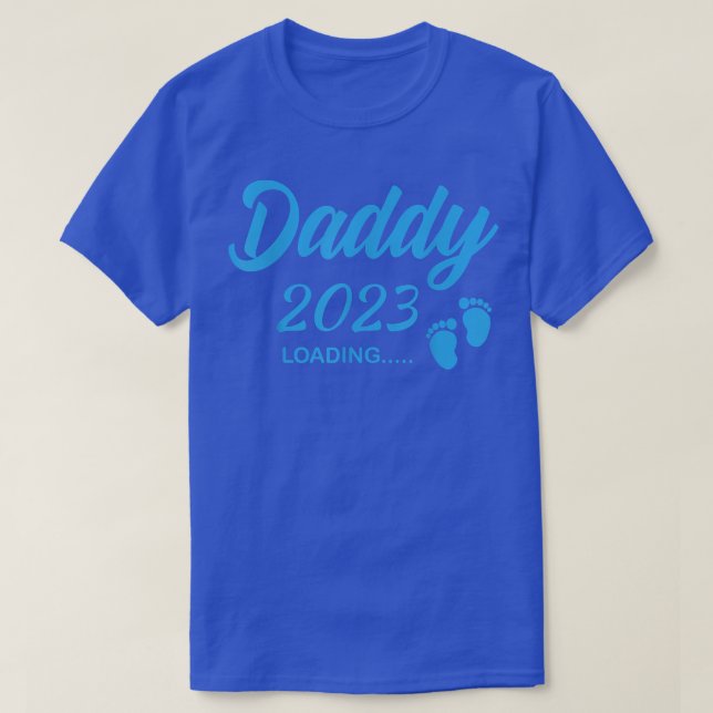 Camiseta Cargando Fut De Invitación De Embarazo De Mens Dad (Diseño del anverso)
