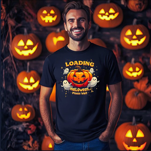 Camiseta Cargando Halloween,Divertido jugador de camisas es (Subido por el creador)