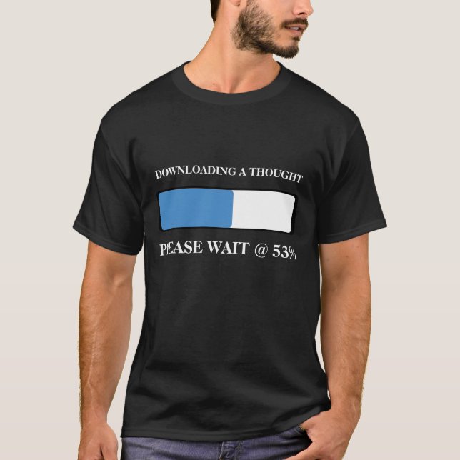 Camiseta Cargando un pensamiento (Anverso)