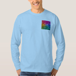 Camiseta Cargar Añadir plantilla de logotipo de imagen dobl