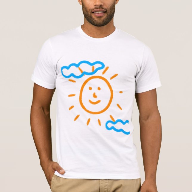 Camiseta Cargar dibujo de arte para convertir arte de niños (Anverso)