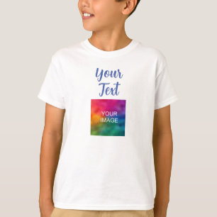 Camiseta Cargar foto Añadir texto manuscrito Niños niños ni