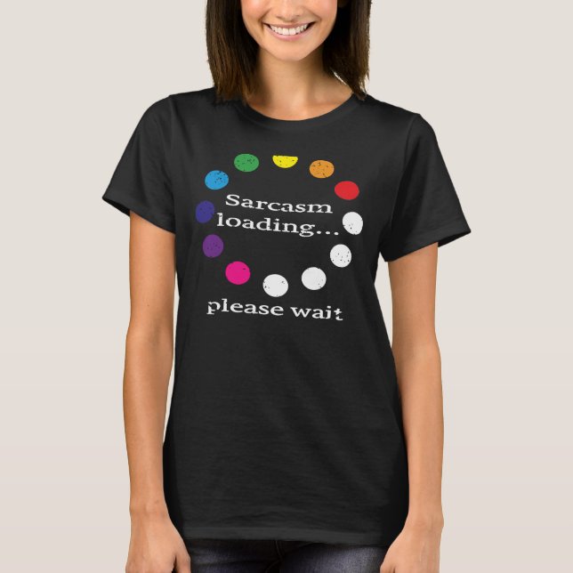 Camiseta Cargar sarcasmo de comentarios sarcásticos, por fa (Anverso)