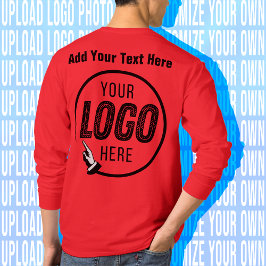 Camiseta Cargar tu Personalizado de texto de imagen con log