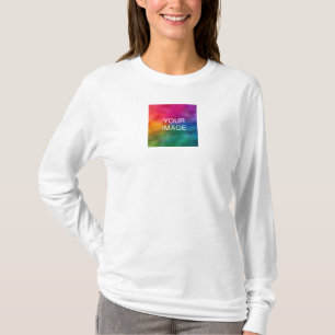 Camiseta Cargar tu propia foto a mujeres de doble lado