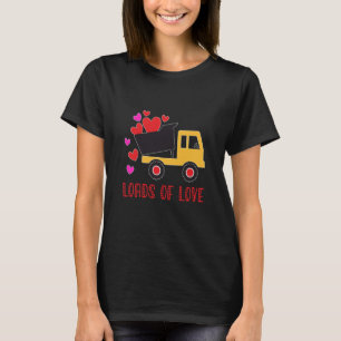 Camiseta cargas de amor El día de San Valentín de camiones