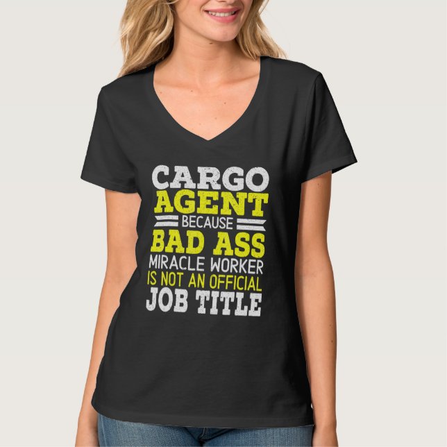 Camiseta Cargo Agent Warehouse Worker Warehousing Job Posit (Anverso)
