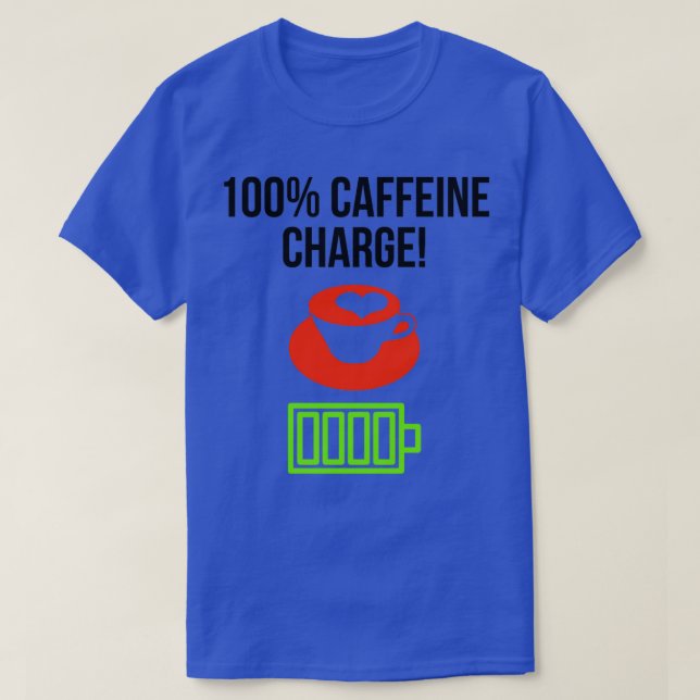Camiseta Cargo de 100 cafeína (Diseño del anverso)