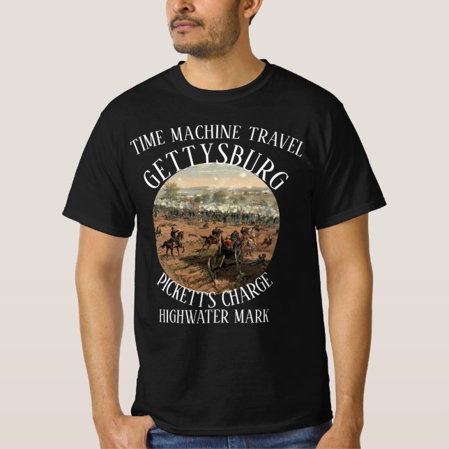 CAMISETA CARGO DE GETTYSBURG DE LA GUERRA CIVIL DE LOS EE.U (Anverso)
