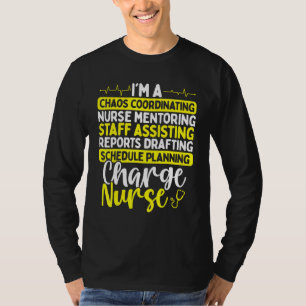 Camiseta Cargo del coordinador de la placa de enfermería Bu