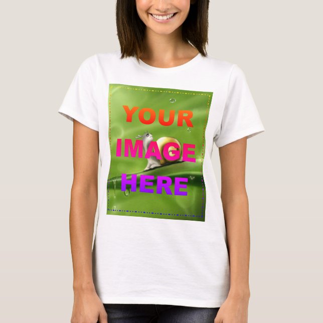 Camiseta Cargue su propia foto o arte (Anverso)