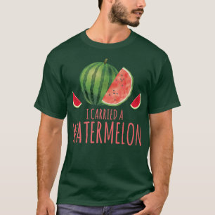 Camiseta Cargué Una Divertida Fundición De La Fruta De Vera