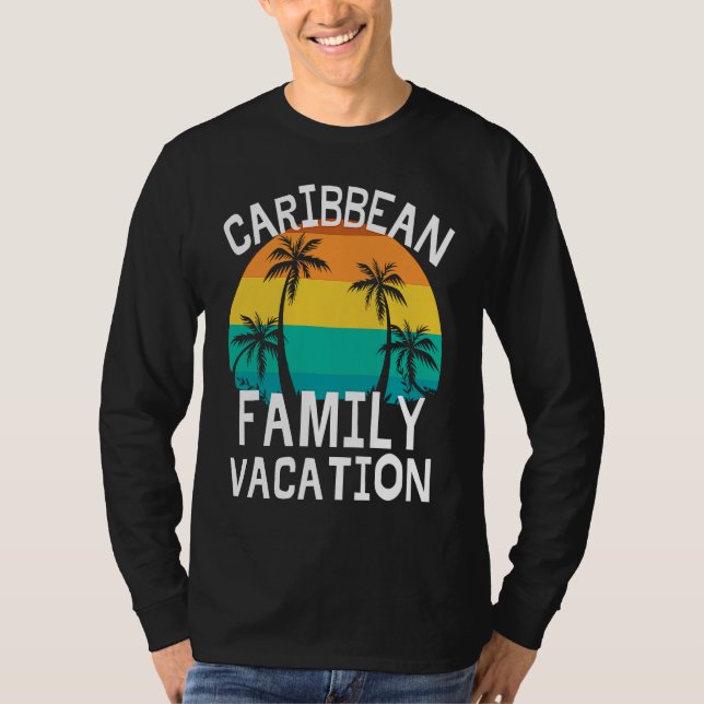 Camiseta Caribbean Family Vacation Trip Men Women Kids Matc (Anverso)